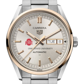 Ohio State TAG Heuer Carrera Automatic Day-Date 18K 5N Rose Gold Shot #1