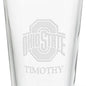 Ohio State University 16 oz Pint Glass- Set of 2 Shot #3