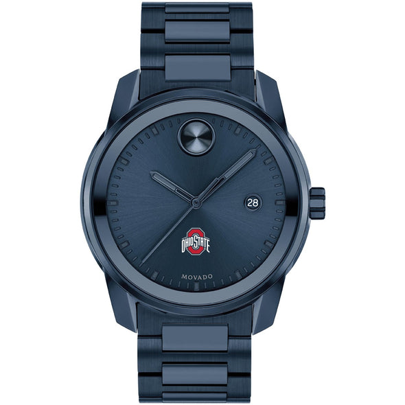 Ohio State University Men&#39;s Movado BOLD Blue Ion with Date Window Shot #2