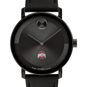 Ohio State University Men's Movado BOLD with Black Leather Strap Shot #1