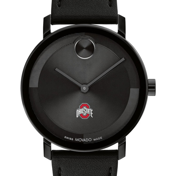 Ohio State University Men's Movado BOLD with Black Leather Strap Shot #1
