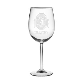 Ohio State University Red Wine Glasses - Set of 2 - Made in the USA Shot #1
