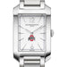 Ohio State Women's Baume et Mercier 35X22mm Hampton Watch with Silver Dial & Bracelet