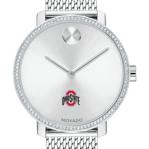 Ohio State Women's Movado Bold with Crystal Bezel & Mesh Bracelet Shot #1