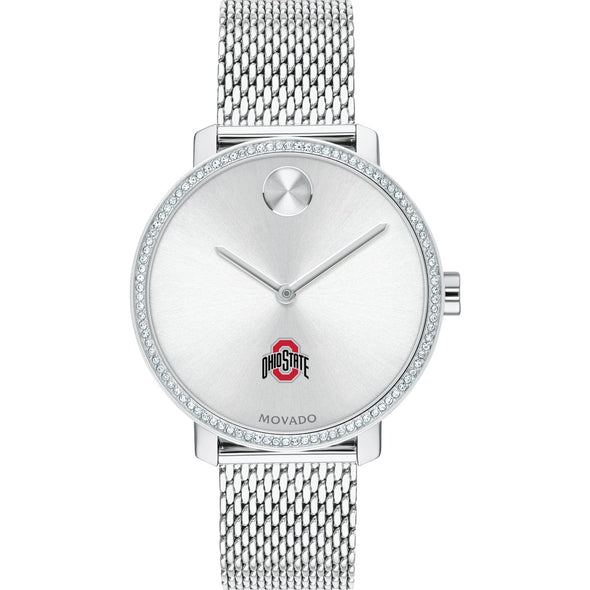 Ohio State Women's Movado Bold with Crystal Bezel & Mesh Bracelet Shot #2