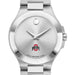 Ohio State Women's Movado Collection Stainless Steel Watch with Silver Dial