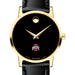 Ohio State Women's Movado Gold Museum Classic Leather