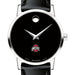 Ohio State Women's Movado Museum with Leather Strap
