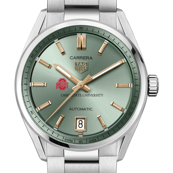 Ohio State Women's TAG Heuer Steel Carrera with Green Dial Shot #1