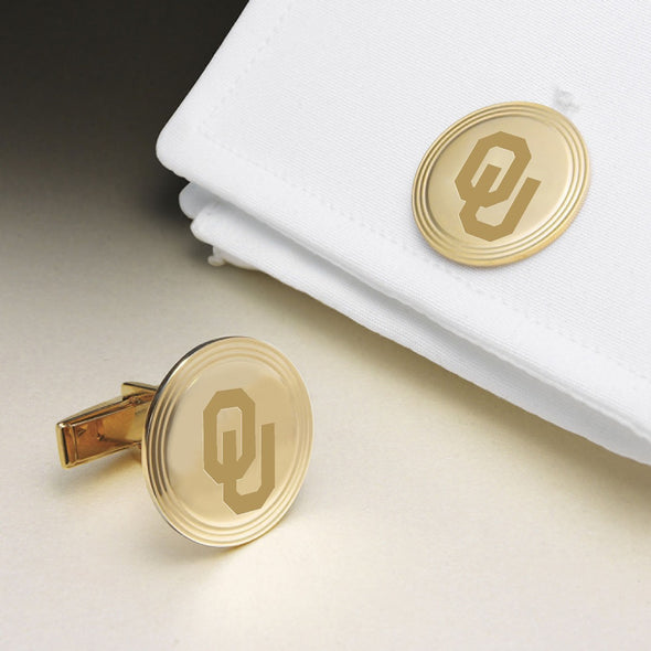 Oklahoma 18K Gold Cufflinks Shot #1