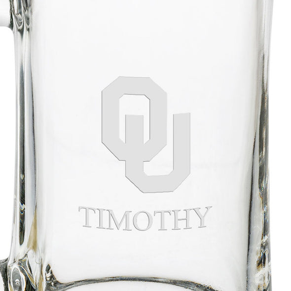 Oklahoma 25 oz Beer Mug Shot #3
