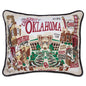 Oklahoma Embroidered Pillow Shot #1