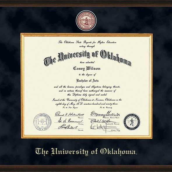 Oklahoma Excelsior Bachelor&#39;s/Master&#39;s Diploma Frame Shot #2