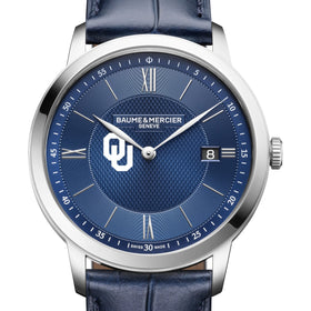 Oklahoma Men's Baume et Mercier 40mm Classima Quartz Watch with Blue Dial & Dark Blue Leather Strap Shot #1