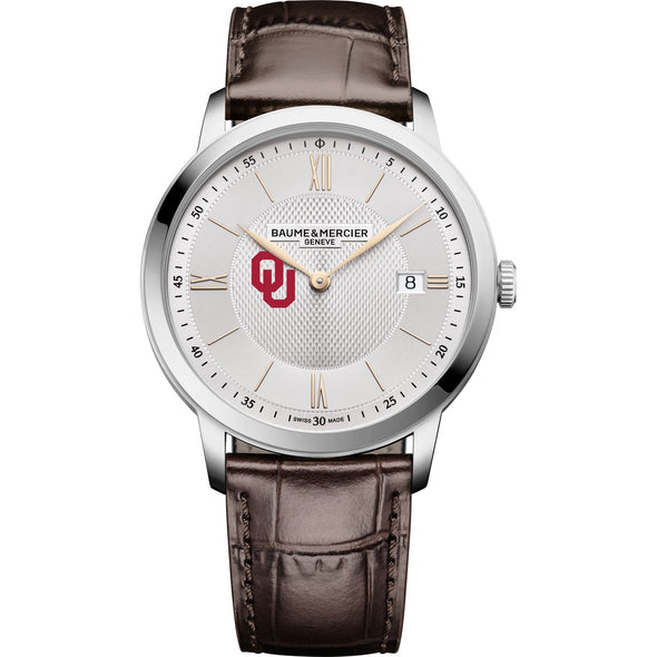 Oklahoma Men's Baume et Mercier 40mm Classima Quartz Watch with Silver Dial & Dark Brown Leather Strap Shot #2