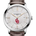 Oklahoma Men's Baume et Mercier 40mm Classima Quartz Watch with Silver Dial & Dark Brown Leather Strap