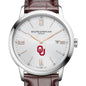 Oklahoma Men's Baume et Mercier 42mm Classima Watch with Silver Dial & Brown Leather Strap Shot #1