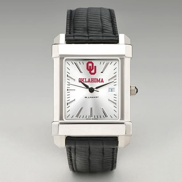 Oklahoma Men&#39;s Collegiate Watch with Leather Strap Shot #2