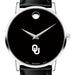 Oklahoma Men's Movado Museum with Leather Strap
