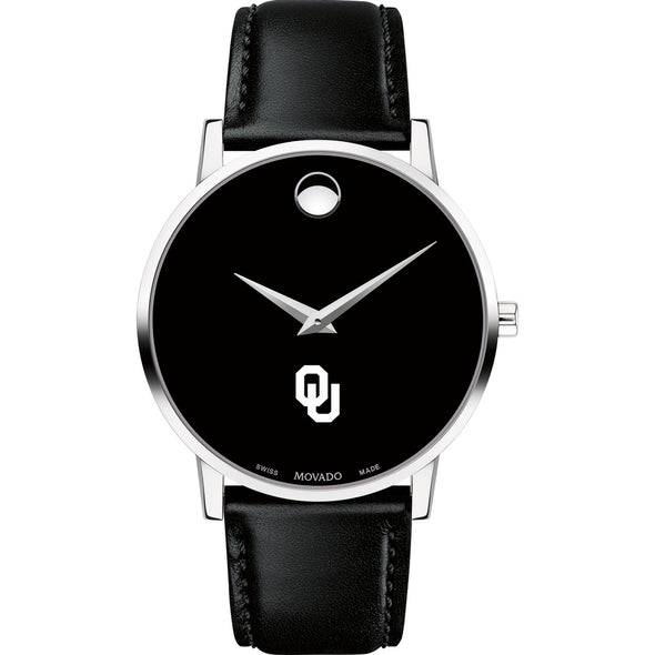 Oklahoma Men&#39;s Movado Museum with Leather Strap Shot #2