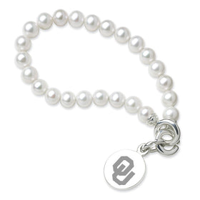 Oklahoma Pearl Bracelet with Sterling Silver Charm Shot #1