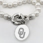 Oklahoma Pearl Necklace with Sterling Silver Charm Shot #2