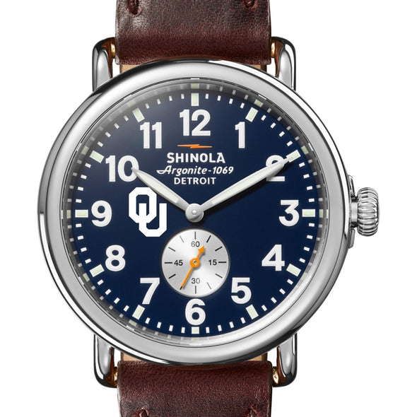 Oklahoma Shinola Watch, The Runwell 41 mm Midnight Blue Dial Shot #1