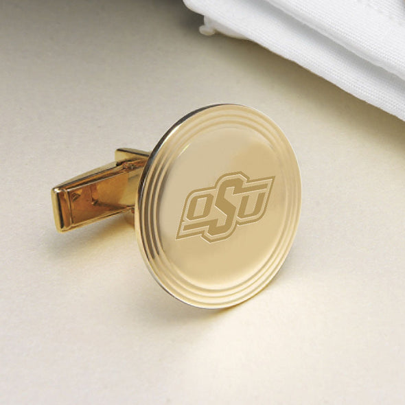 Oklahoma State 14K Gold Cufflinks Shot #2