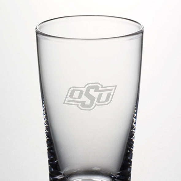 Oklahoma State Ascutney Pint Glasses by Simon Pearce Shot #2