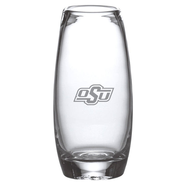 Oklahoma State Glass Addison Vase by Simon Pearce Shot #1