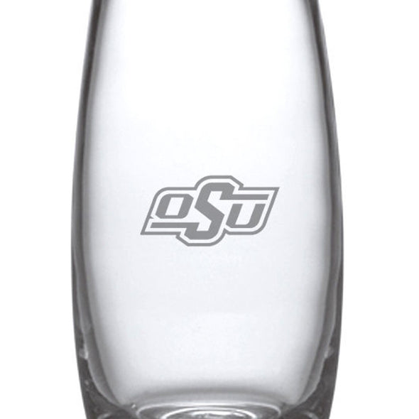 Oklahoma State Glass Addison Vase by Simon Pearce Shot #2