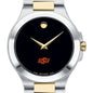 Oklahoma State Men's Movado Collection Two-Tone Watch with Black Dial Shot #1