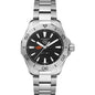 Oklahoma State Men's TAG Heuer Steel Aquaracer with Black Dial Shot #2