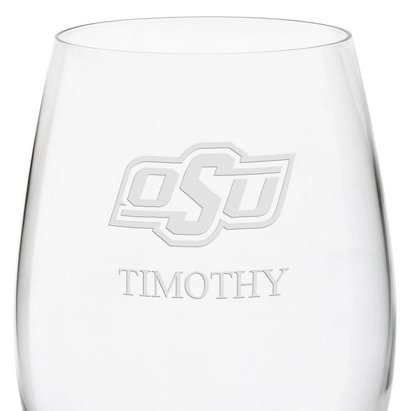 Oklahoma State Red Wine Glasses - Set of 2 Shot #3