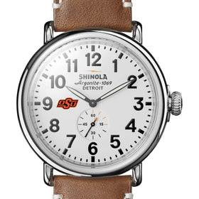 Oklahoma State Shinola Watch, The Runwell 47 mm White Dial Shot #1