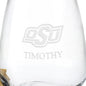 Oklahoma State Stemless Wine Glasses - Set of 2 Shot #3