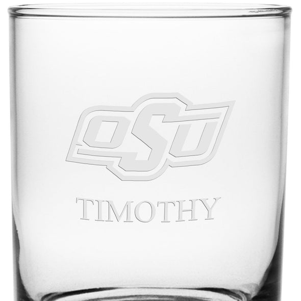 Oklahoma State Tumbler Glasses - Set of 2 Made in USA Shot #3