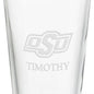 Oklahoma State University 16 oz Pint Glass- Set of 2 Shot #3