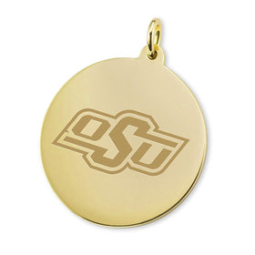 Oklahoma State University 18K Gold Charm Shot #1