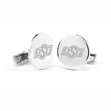 Oklahoma State University Cufflinks in Sterling Silver Shot #1
