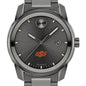 Oklahoma State University Men's Movado BOLD Gunmetal Grey with Date Window Shot #1