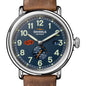 Oklahoma State University Shinola Watch, The Runwell Automatic 45 mm Blue Dial and British Tan Strap at M.LaHart & Co. Shot #1