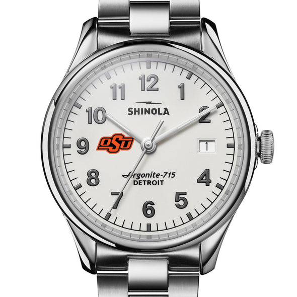 Oklahoma State University Shinola Watch, The Vinton 38 mm Alabaster Dial at M.LaHart & Co. Shot #1