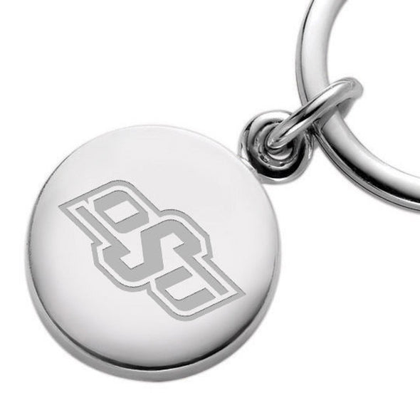 Oklahoma State University Sterling Silver Insignia Key Ring Shot #2