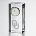Oklahoma Tall Glass Desk Clock by Simon Pearce