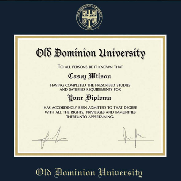 Old Dominion Diploma Frame, the Fidelitas Shot #2