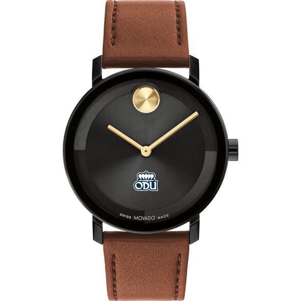 Old Dominion University Men&#39;s Movado BOLD with Cognac Leather Strap Shot #2