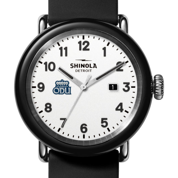 Old Dominion University Shinola Watch, The Detrola 43mm White Dial at M.LaHart &amp; Co. Shot #1