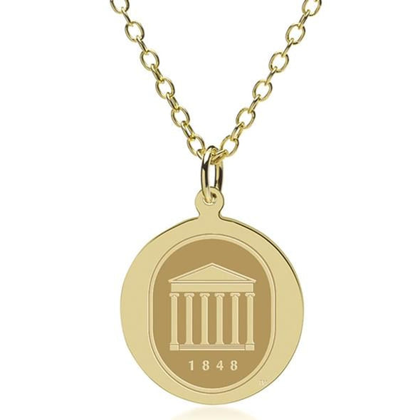 Ole Miss 14K Gold Pendant & Chain Shot #1