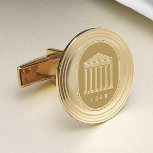 Ole Miss 18K Gold Cufflinks Shot #2